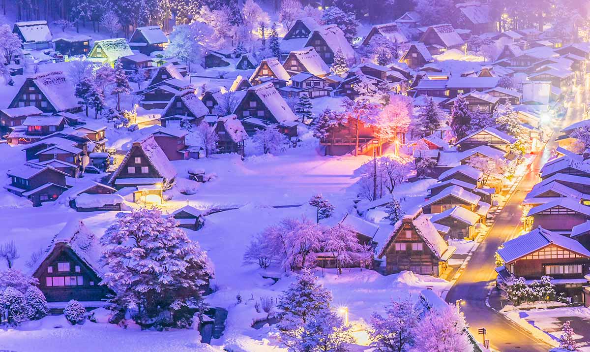 合掌村點燈夜景